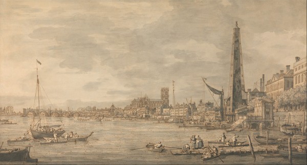 The City of Westminster from Near the York Water Gate by Canaletto